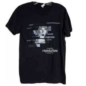 Taylor Swift Reputation Stadium Tour Tee Shirt Black Size M RARE Rep Merch